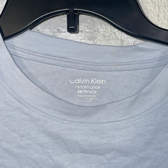 Calvin Klein Women's Long-Sleeve Crewneck T-Shirt blue XS $35 - Picture 4 of 6